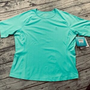Coolibar UPF 50+ Women's Hightide Short Sleeve Swim Shirt - Sun Protective XL‎